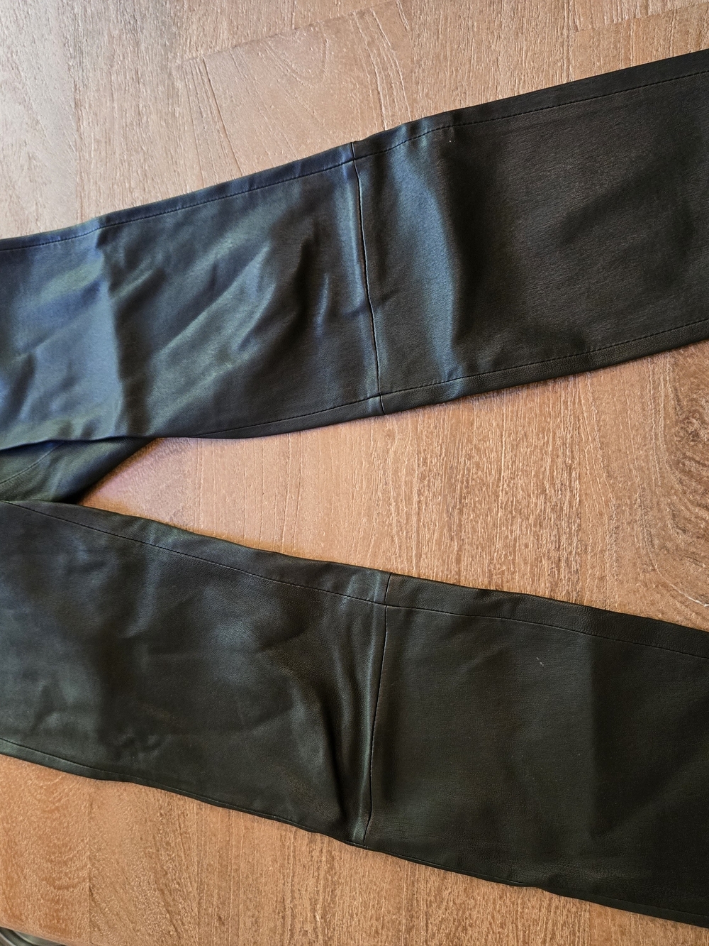 Antonio Melani Black Genuine Leather Leggings Size 4